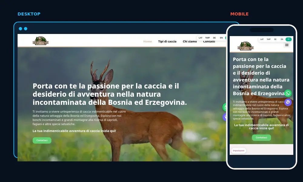 genelovac.com — desktop i mobilni prikaz